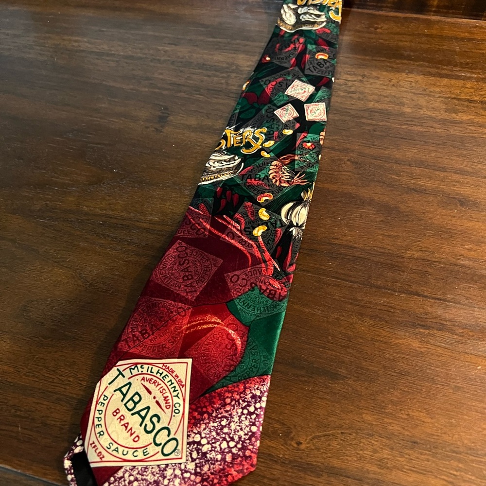 Tabasco Brand Red and Green Men's Tie